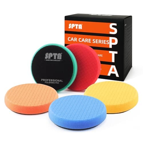 SPTA Mixed Cutting Force Buffing Pad Kit (5-Piece, 5.5 in face)