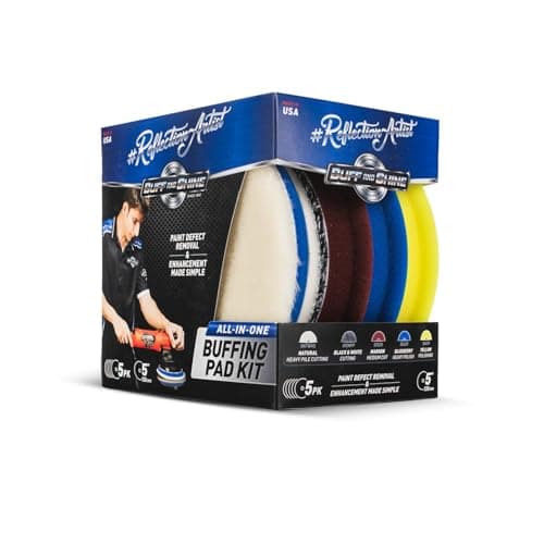 Buff and Shine Reflection Artist Complete Buffing Kit V2 (5-Piece, 5 in)