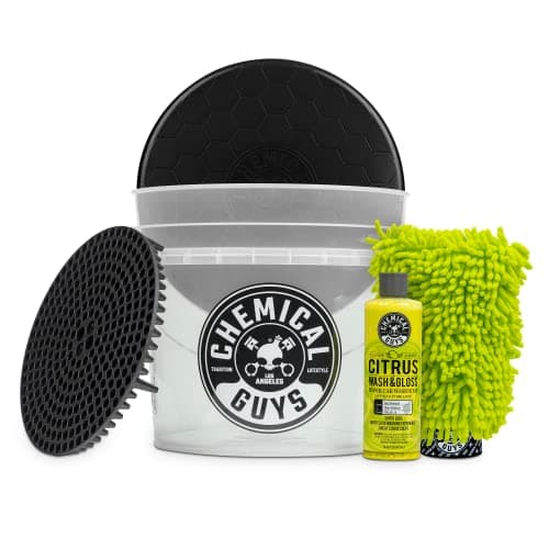 Chemical Guys Ultimate Car Wash Bucket Kit (Dirt Trap, Mitt, Soap & Lid)